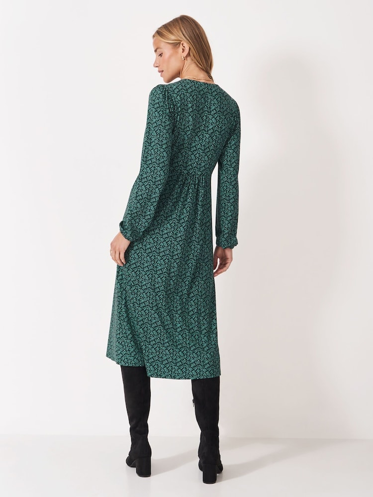 Buy Crew Clothing Green Kiki Button Through Long Sleeve Dress from Next  Luxembourg