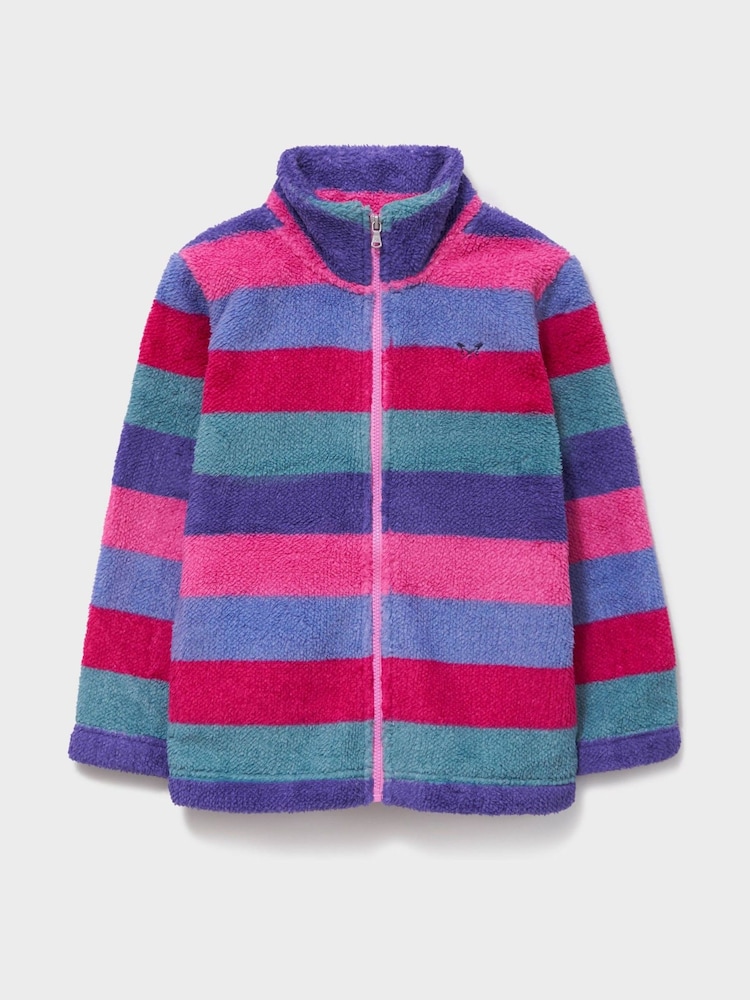 Crew Clothing Pink Borg Zip-Through Fleece - Image 1 of 3