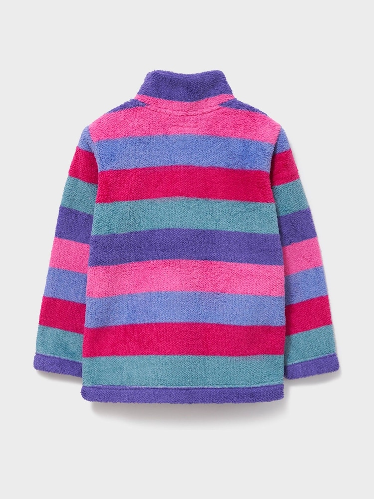 Crew Clothing Pink Borg Zip-Through Fleece - Image 2 of 3