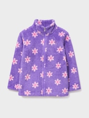 Crew Clothing Company פליז מבד טדי עם רוכסן לכל האורך - תמונה 1 מתוך 3