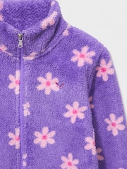 Crew Clothing Company פליז מבד טדי עם רוכסן לכל האורך - תמונה 3 מתוך 3