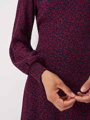 Crew Clothing Red Nala Shirred Dress - Image 3 of 5