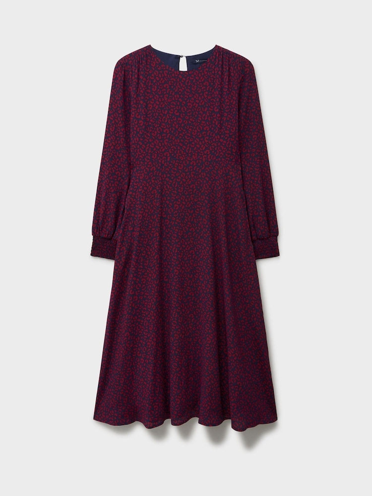Crew Clothing Red Nala Shirred Dress - Image 5 of 5 Crew Clothing Red Nala Shirred Dress - Image 5 of 5