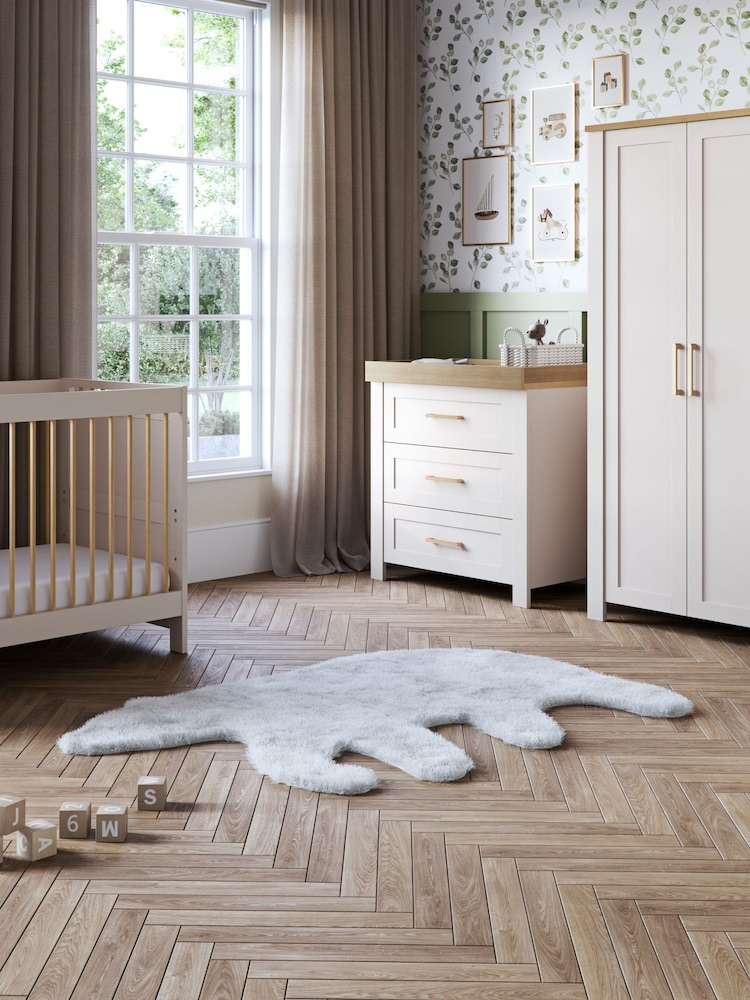 Silver Cross 4 Piece Natural Seville Furniture with Mattress Set - Image 2 of 6