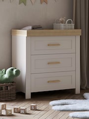 Silver Cross 4 Piece Natural Seville Furniture with Mattress Set - Image 5 of 6