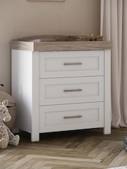 Silver Cross White Valencia Cot Bed and Dresser - Image 6 of 6