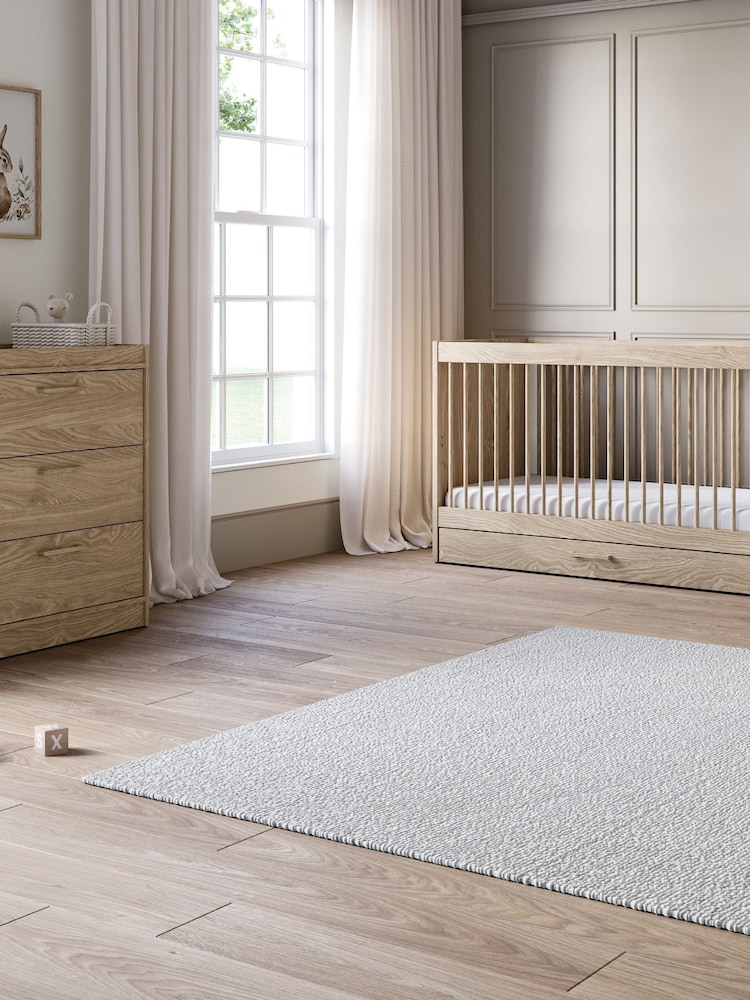 Silver Cross Brown Geneva Cot Bed and Dresser - Image 2 of 6