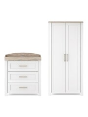Silver Cross White Valencia Dresser and Wardrobe - Image 1 of 6