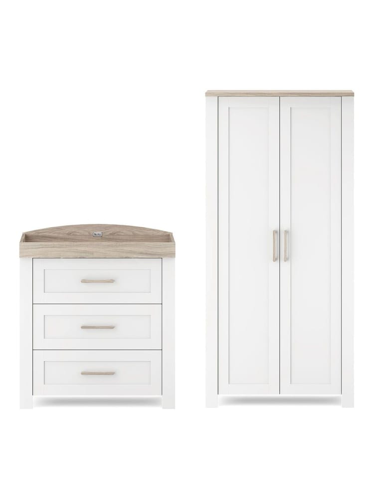 Silver Cross White Valencia Dresser and Wardrobe - Image 1 of 6