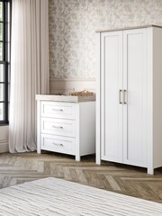 Silver Cross White Valencia Dresser and Wardrobe - Image 2 of 6