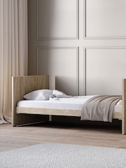 Silver Cross Brown Geneva Cot Bed with TureFit Mattress - Image 3 of 6