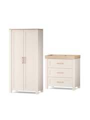Silver Cross Natural Seville Dresser and Wardrobe - Image 1 of 3