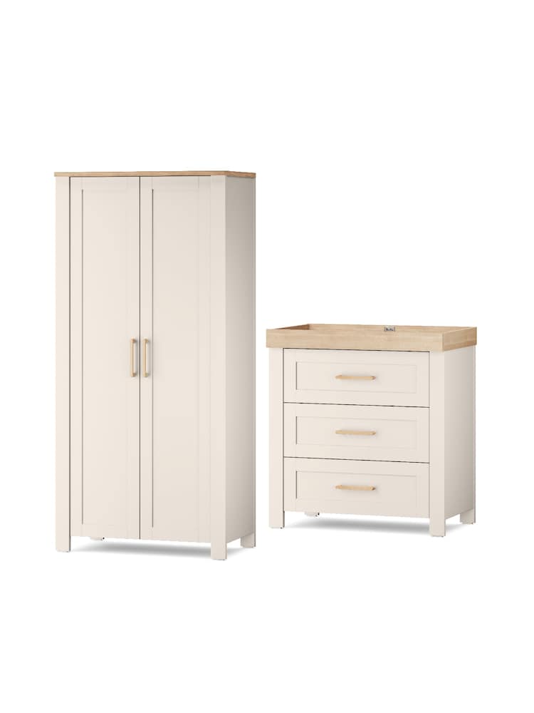 Silver Cross Natural Seville Dresser and Wardrobe - Image 1 of 3