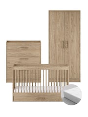 Silver Cross 4 Piece Brown Furniture Set with Mattress - Image 1 of 6