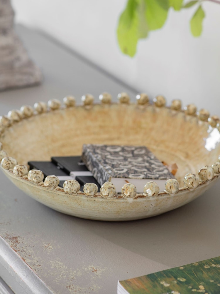 One.World White Blythdale Bobble Bowl - Image 1 of 2 One.World White Blythdale Bobble Bowl - Image 1 of 2