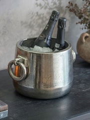 One.World Silver Smithfield Wine Cooler with Ring Handles - Image 1 of 2
