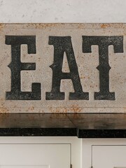 One.World Black Kettlewell Eat Wall Art - Image 2 of 2