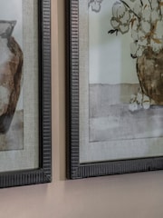 One.World Set of 2 Natural Rivington Flower Vases Framed Wall Art Prints - Image 2 of 2