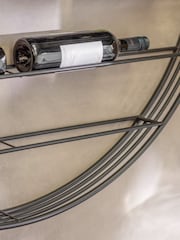 One.World Black Portland 12 Bottle Wall Wine Rack - Image 2 of 2