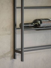 One.World Black Portland 20 Bottle Wall Wine Rack - Image 2 of 2