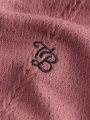 Baker by Ted Baker Plum Purple Textured T-Shirt and Shorts Set - Image 3 of 6