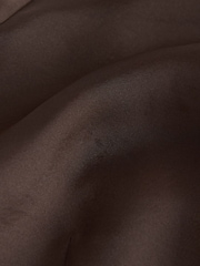 بني - قميص شفاف بأكمام قصيرة وياقة حرف V - صورة 7 من 7