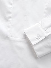 White Overhead Cotton Poplin Long Sleeve Shirt - Image 7 of 7