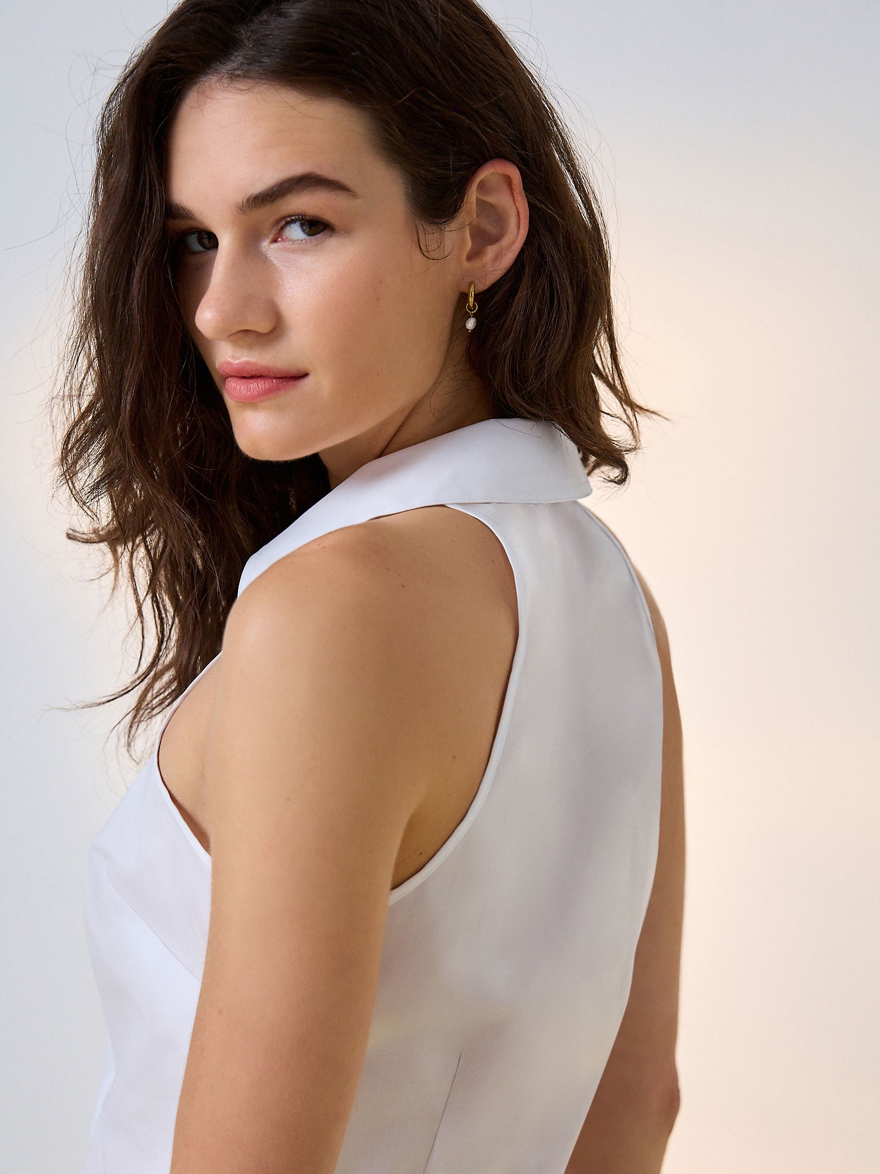 White Halter Neck Sleeveless Shirt from Next USA - Image 4