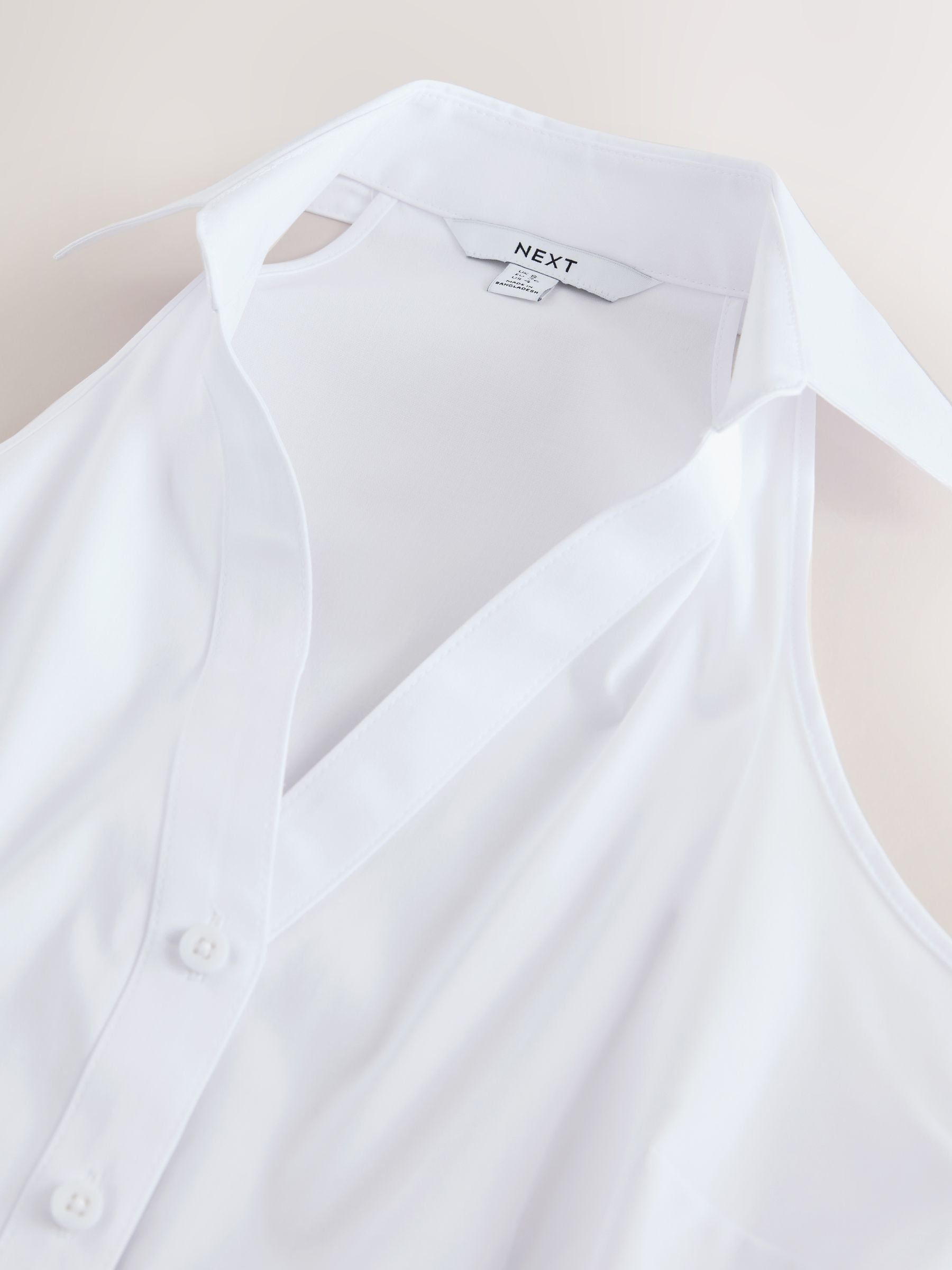White Halter Neck Sleeveless Shirt from Next USA - Image 6