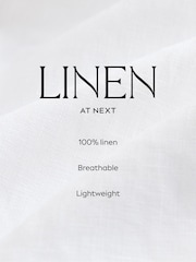 Yellow N. Premium 100% Linen Boxy Short Sleeve Shirt - Image 4 of 7