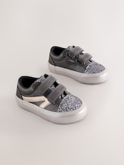 Pewter Grey Wide Fit (G) Touch Fastening Trainers - Image 1 of 5