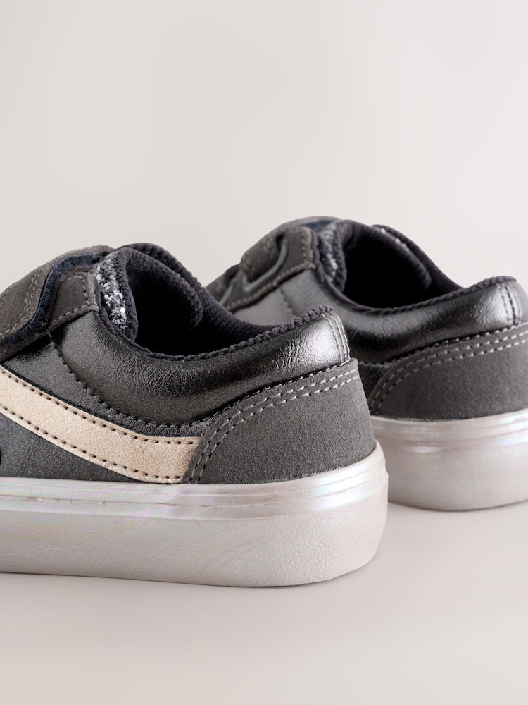 Pewter Grey Wide Fit (G) Touch Fastening Trainers - Image 5 of 5 Pewter Grey Wide Fit (G) Touch Fastening Trainers - Image 5 of 5