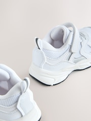 White Elastic Lace Touch Fasten Trainers - Image 4 of 5