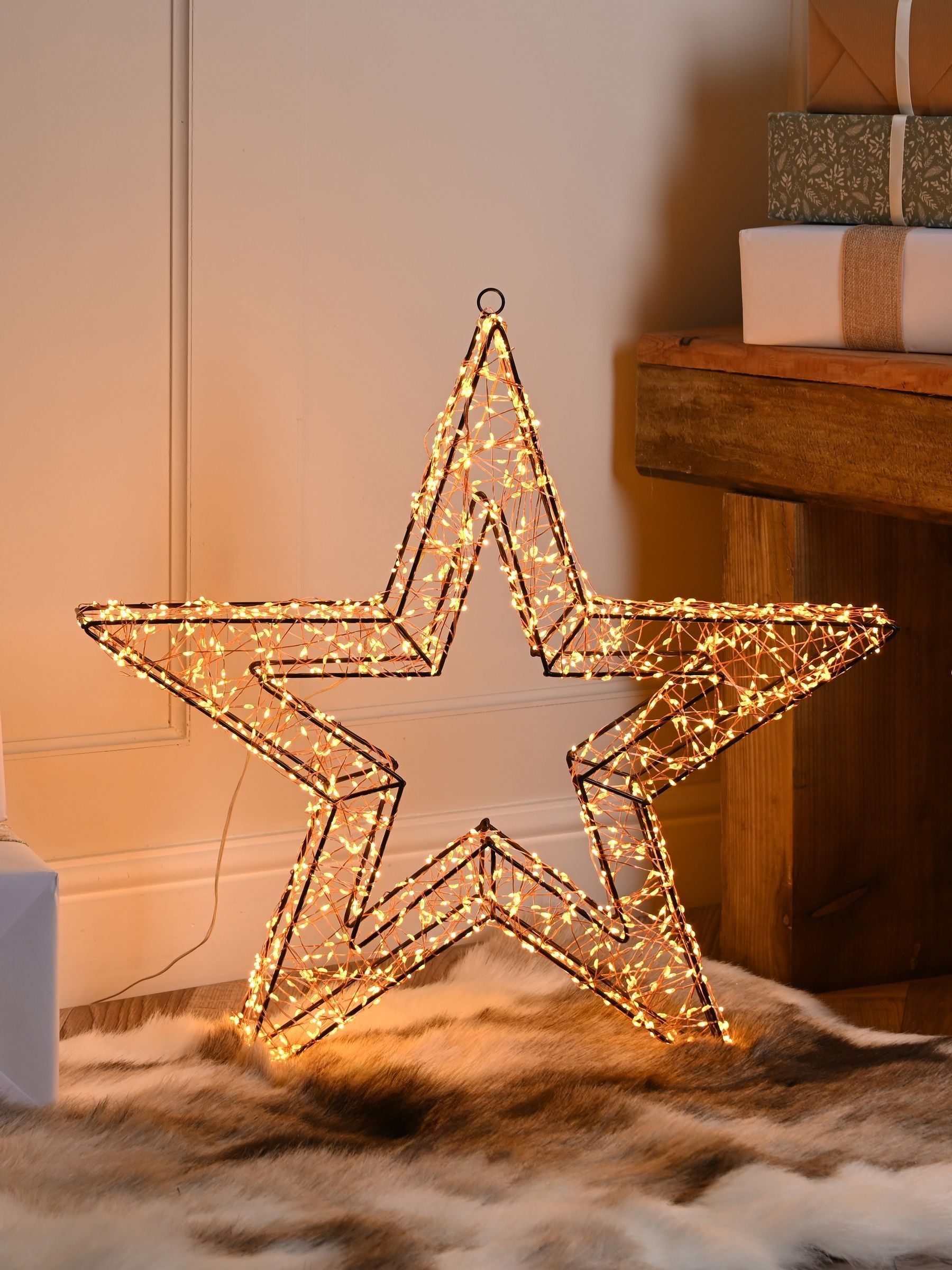 Buy Festive Pre Lit LED Christmas Star Decoration from the Next UK