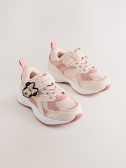 Pink Minnie Mouse Elastic Lace Touch Fasten Trainers - Image 1 of 5