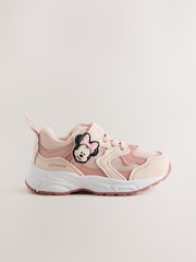 Pink Minnie Mouse Elastic Lace Touch Fasten Trainers - Image 2 of 5