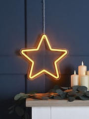 Festive 30cm x 29cm Neon Flex Hanging Star - Image 2 of 2