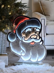Festive 60cm Infinity Santa Face Christmas Decoration - Image 1 of 1