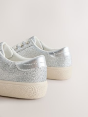 Brillo plateado - Zapatillas bajas con cordones - Imagen 4 de 5