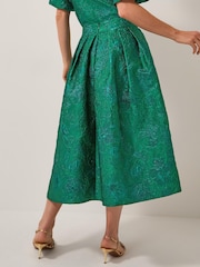 Monsoon Green Jolene Jacquard Skirt - Image 2 of 4