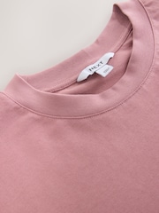 Pink Short Sleeve Lace Hem T-Shirt - Image 5 of 7