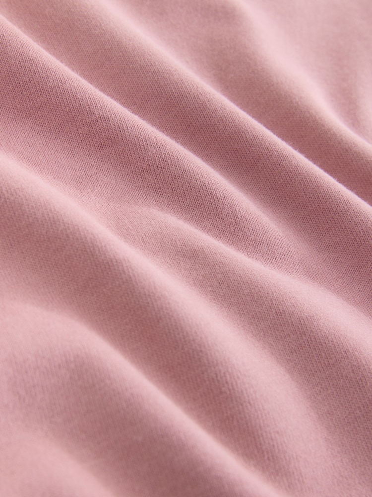 Pink Short Sleeve Lace Hem T-Shirt - Image 7 of 7