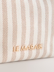 Pink Hardware Detail Stripe Pouch - Image 5 of 5