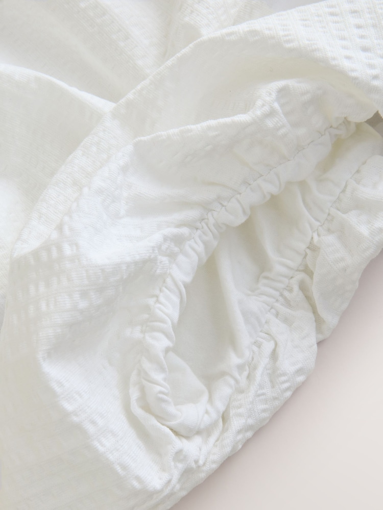 White Sleeveless Bubblehem Top - Image 8 of 8