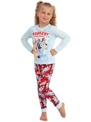 Character Blue Long Sleeve Christmas Pyjamas - Image 8 of 11