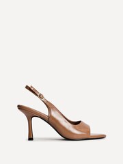Linzi Brown Tokyo Slingback Peep Toe Heeled Sandals - Image 2 of 5