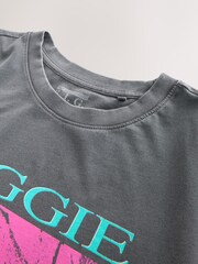 Washed Black Notorious B.I.G Relaxed Fit Band Graphic Print T-Shirt - Image 3 of 4