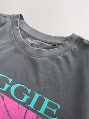 Washed Black Notorious B.I.G Relaxed Fit Band Graphic Print T-Shirt - Image 8 of 9