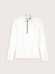 Baukjen Clayton Cotton Zip Turtleneck White Top - Image 5 of 5
