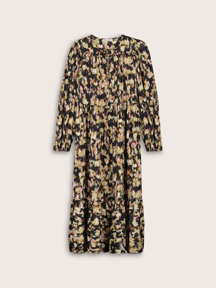 Baukjen Black Cleo Printed Midi Dress - Image 5 of 5 Baukjen Black Cleo Printed Midi Dress - Image 5 of 5